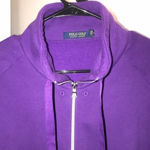 Polo Golf Purple Zip Sweatshirt